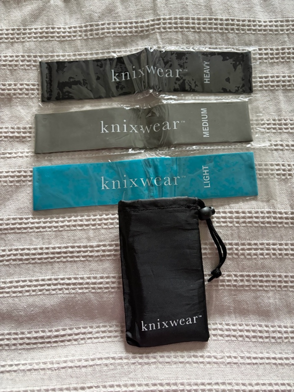 knixwear Resistance Bands Set in Black, Gray, Teal